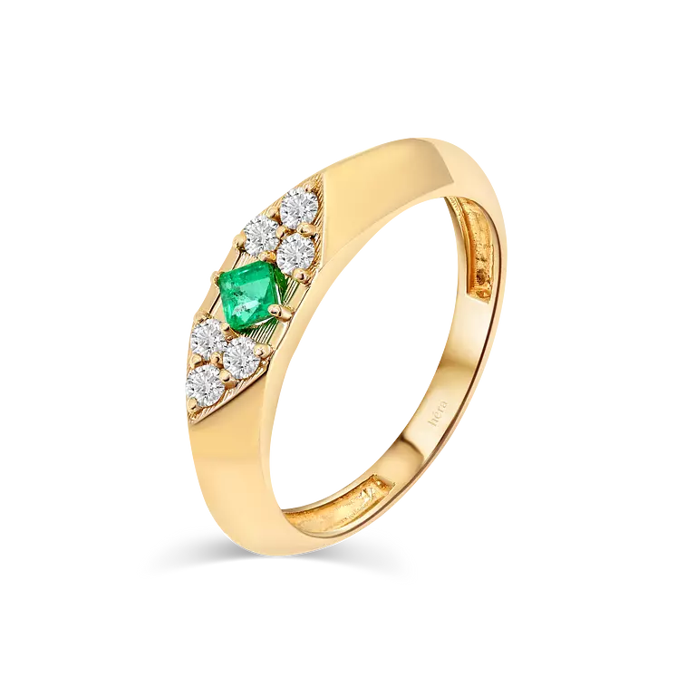 Emerald Cluster Ring - R60