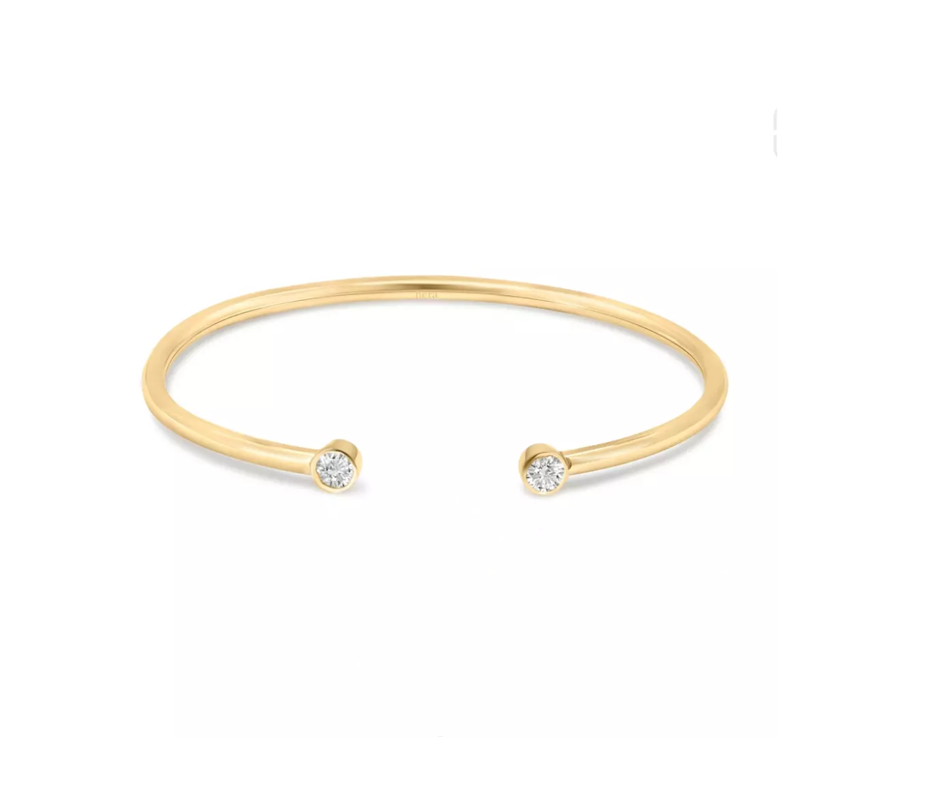 Diamond Open Bangle - B6
