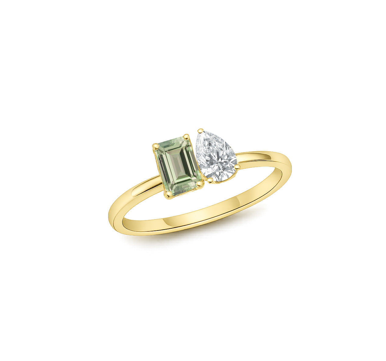 Toi et Moi Sapphire & Diamond Ring