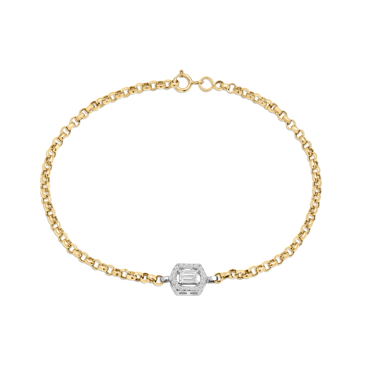 Emerald Shape Bracelet - B1